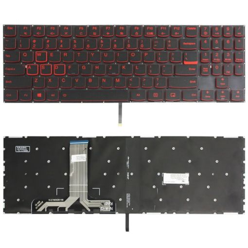 Lenovo Y520 US Backlight Laptop Keyboard (Red Word) Replacement - 1