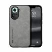OPPO Reno11 5G Global Magnetic Leather Phone Case - Light Grey - 1
