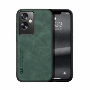 OPPO A2 Green Magnetic Leather Back Phone Case - Skin Feel - 1