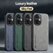 OPPO A2 Blue Magnetic Leather Back Phone Case - Skin Feel Cover - 3