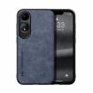 OPPO A60 Blue Magnetic Leather Back Phone Case - Skin Feel - 1
