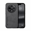 OPPO A3 China Magnetic Leather Phone Case - Dark Grey Skin Feel - 1