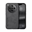 OPPO Find X8 Pro Dark Grey Magnetic Leather Back Case - Skin Feel - 1