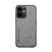 OPPO Reno13 F 5G Light Grey Magnetic Leather Phone Case Skin Feel - 2