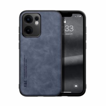 OPPO Reno13 F 5G Blue Magnetic Leather Back Case - Skin Feel - 1
