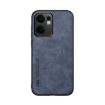 OPPO Reno13 F 5G Blue Magnetic Leather Back Case - Skin Feel - 2