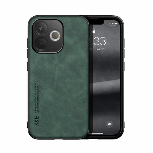 OPPO A5 Pro 5G Green Magnetic Leather Back Case - Skin Feel - 1