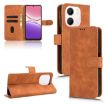OPPO A5x 5G/4G Brown Magnetic Flip Leather Phone Case Skin Feel - 1