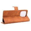 OPPO A5x 5G/4G Brown Magnetic Flip Leather Phone Case Skin Feel - 5