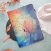 Samsung Galaxy Tab A8 10.5 2021 Leather Case - Oil Painting Tree Design - 9
