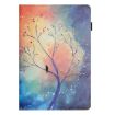Samsung Galaxy Tab S6 Lite Litchi Texture Leather Case (Oil Painting Tree) - 2
