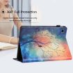 Samsung Galaxy Tab S6 Lite Litchi Texture Leather Case (Oil Painting Tree) - 7
