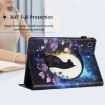 Samsung Galaxy Tab S6 Lite Litchi Texture Leather Case - Cat Design - 7