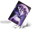 Samsung Galaxy Tab A7 Lite Litchi Texture Leather Case - Wolf Design - 8