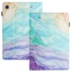 Samsung Galaxy Tab A7 10.4 2020 Leather Case - Litchi Texture, Oil Painting - 1