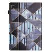 Samsung Galaxy Tab S5e Litchi Texture Marble Leather Tablet Case - 3