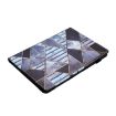 Samsung Galaxy Tab S5e Litchi Texture Marble Leather Tablet Case - 5