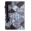 Samsung Galaxy Tab S7 Litchi Texture Marble Leather Tablet Case - 3