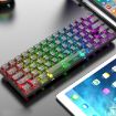 XUNFOX K30 Pro Mechanical Keyboard, 61-Keys, 2.4G+BT+Wired, Black - 1