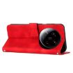 Xiaomi 14 Ultra Red Leather Phone Case with Lanyard - 3