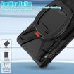 Samsung Galaxy Tab S9/S8/S7 Silicone Hybrid Case with Holder & Strap - 4