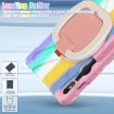 Samsung Galaxy Tab S9/S8/S7 Silicone Hybrid Case with Holder & Strap Pink - 4