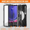 Samsung Galaxy Tab S9+/S8+ Rugged Case with Rotatable Kickstand Grip (Black) - 7