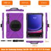 Samsung Galaxy Tab S9+/S8+ Rugged Case with Rotatable Kickstand - Purple - 2