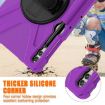 Samsung Galaxy Tab S9+/S8+ Rugged Case with Rotatable Kickstand - Purple - 3