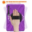 Samsung Galaxy Tab S9+/S8+ Rugged Case with Rotatable Kickstand - Purple - 5