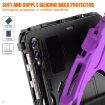 Samsung Galaxy Tab S9+/S8+ Rugged Case with Rotatable Kickstand - Purple - 9