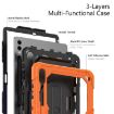 Samsung Galaxy Tab S10+/S9+/S9 FE+ Silicone Hybrid Case Orange/Black - 7