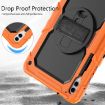 Samsung Galaxy Tab S10+/S9+/S9 FE+ Silicone Hybrid Case Orange/Black - 8
