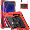 Samsung Galaxy Tab S10+/S9+/S9 FE+ Red+Black Silicone Hybrid Case - 1