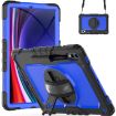 Samsung Galaxy Tab S10+/S9+/S9 FE+ Silicone Hybrid Case Black/Blue - 1