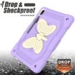 Samsung Galaxy Tab S9+ Rugged Case with Butterfly Kickstand (Beige/Purple) - 3