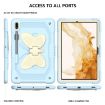 Samsung Galaxy Tab S9+ Rugged Case with Butterfly Kickstand (Beige/Blue) - 2