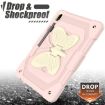 Samsung Galaxy Tab S9+ Rugged Case with Butterfly Kickstand (Beige/Rose Pink) - 3