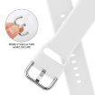 Apple Watch Ultra 49mm White Silicone Pin Buckle Band - 3