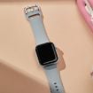Apple Watch Ultra 49mm Light Grey Silicone Pin Buckle Band - 4
