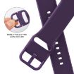 Apple Watch Series 8 41mm Dark Purple Silicone Pin Buckle Band - 3