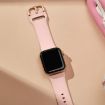 Apple Watch Series 8 45mm Pink Silicone Pin Buckle Band - 4