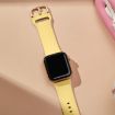 Apple Watch Series 7 41mm Yellow Silicone Pin Buckle Band - 4