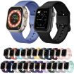 Apple Watch SE 44mm Silicone Band, Pin Buckle - Abyss Blue - 7