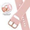 Apple Watch Series 6 44mm Pink Silicone Pin Buckle Band - 3