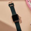 Apple Watch Series 6 44mm Dark Green Silicone Band Pin Buckle - 4