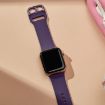 Apple Watch Series 4 44mm Dark Purple Silicone Band Pin Buckle - 4