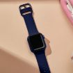 Apple Watch Series 4 44mm Midnight Blue Silicone Band Pin Buckle - 4