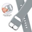 Apple Watch Series 4 40mm Light Grey Silicone Pin Buckle Band - 3