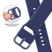 Apple Watch Series 4 40mm Violet Gray Silicone Band Pin Buckle - 3